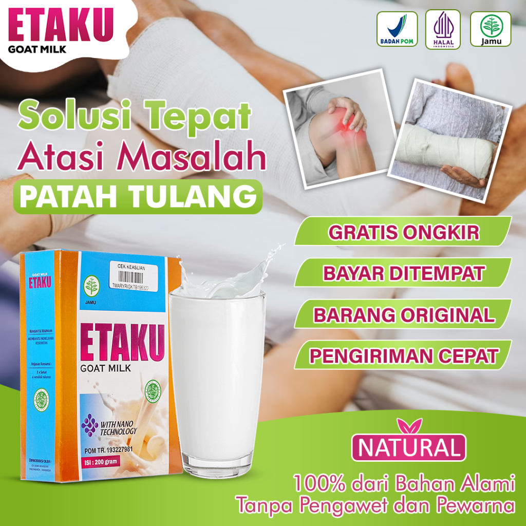 

Susu Kalsium Untuk Patah Tulang Kaki dan Tangan - Tulang Bergeser - Kaki Bengkak - Susu Untuk Pengapuran Tulang - Atasi Dengan Walatra Etku 100% Original