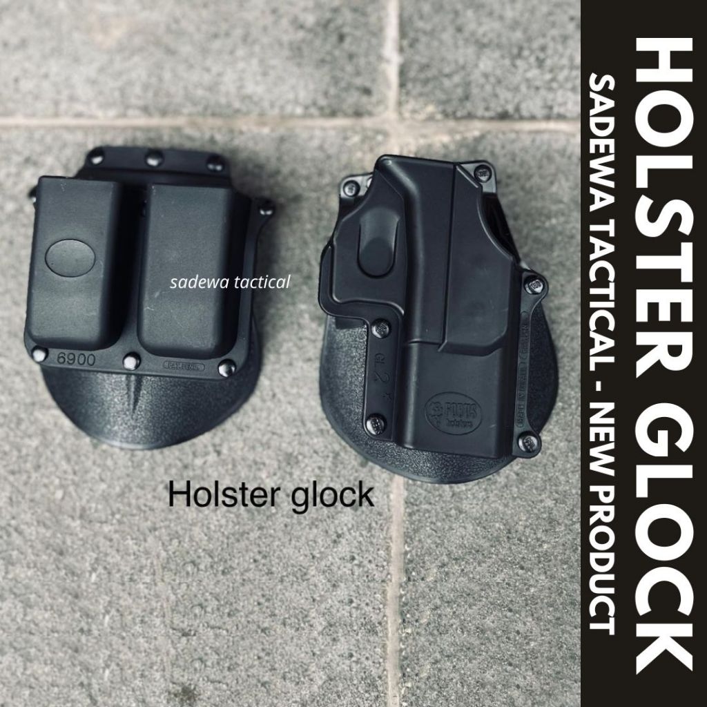 HS Fobus Glock / Holster Fobus Glock 17 GL-2 +Pouch Magazine Holster Glock 17