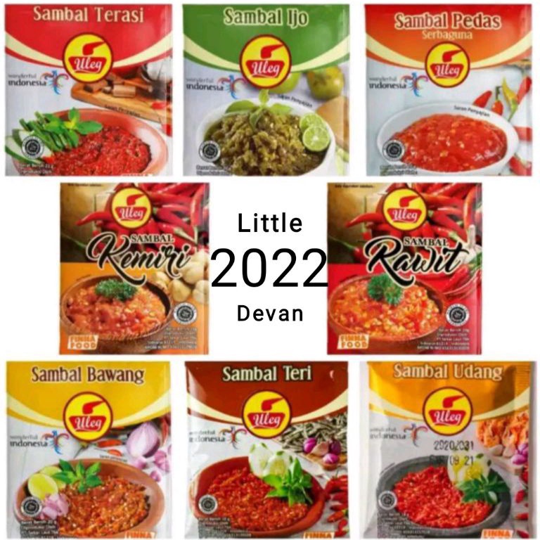 

[PRODUK MQHI980] finna sambel uleg terasi teri udang bawang rawit kemiri ijo 10 sachet 6872