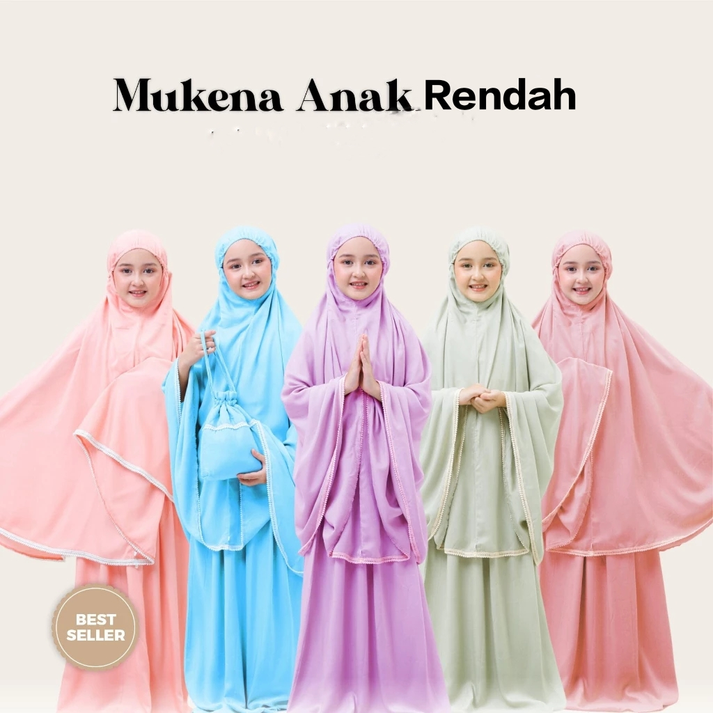 Mukena anak rendah//mukena//mukena anak//mukena murah//mukena cantik//mukena travel