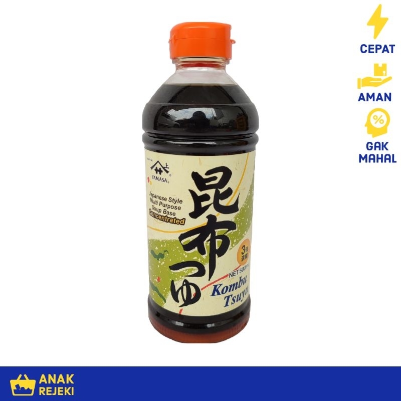 

Yamasa Kombu Tsuyu 500ml - Saus Bumbu Udon Oden Tempura Japan Soup