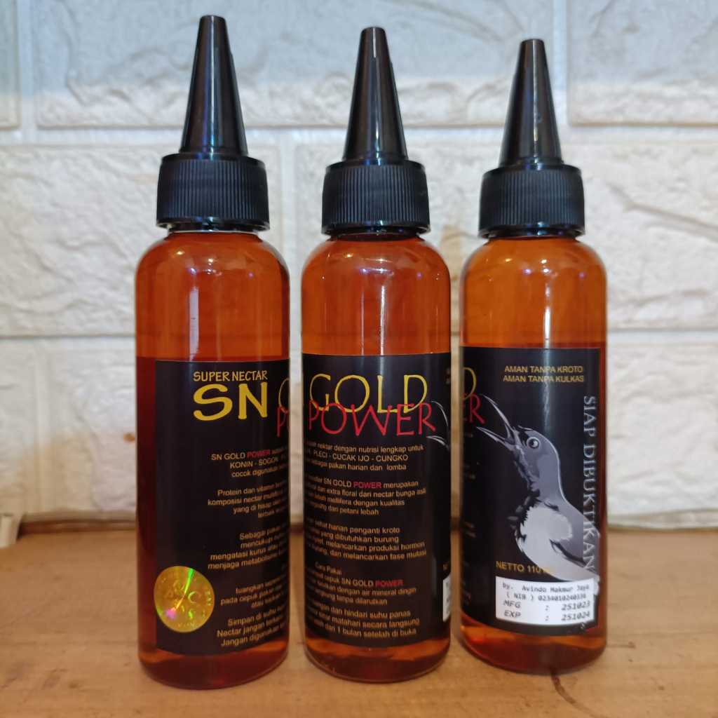 SUPER NEKTAR SN GOLD POWER NEKTAR PAKAN BURUNG KONIN SOGON CUNGKOK