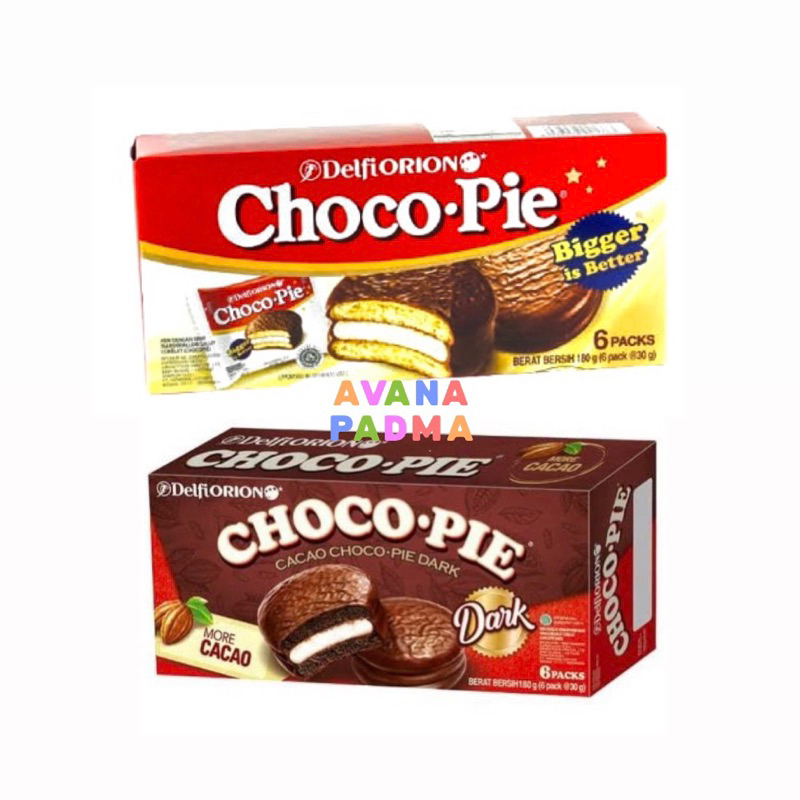 

Delfi Choco Pie (6 Packs) (180g) (2 Varian Rasa)