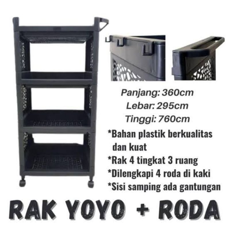 Rak Yoyo TD - Rak Yoyo 4 Susun - Rak Serbaguna - Rak Yoyo