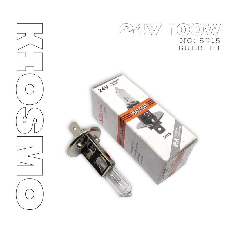 Bohlam Halogen H1 24V 100W Stanlee Star