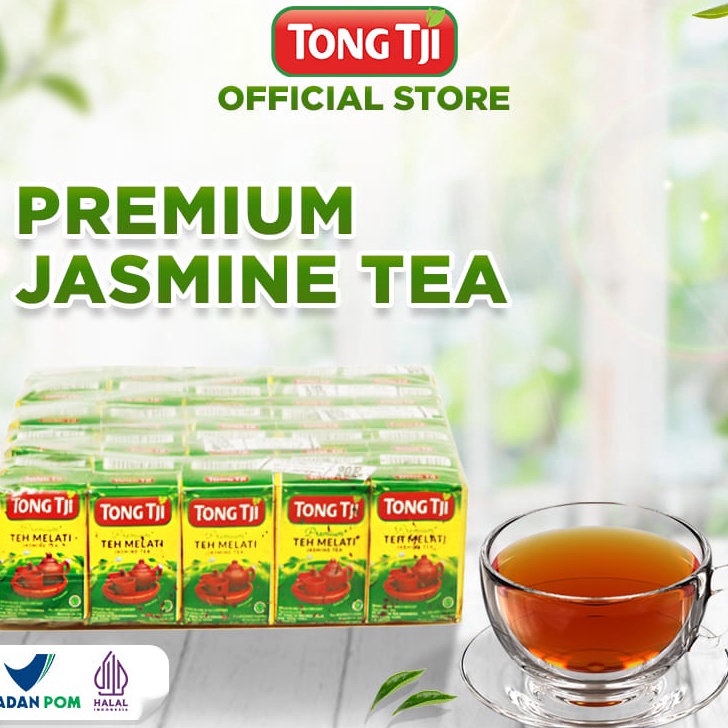 

[KODE VNDRL] Tong Tji Premium 9 gram, Jasmine Tea Teh Seduh (harga per slop)