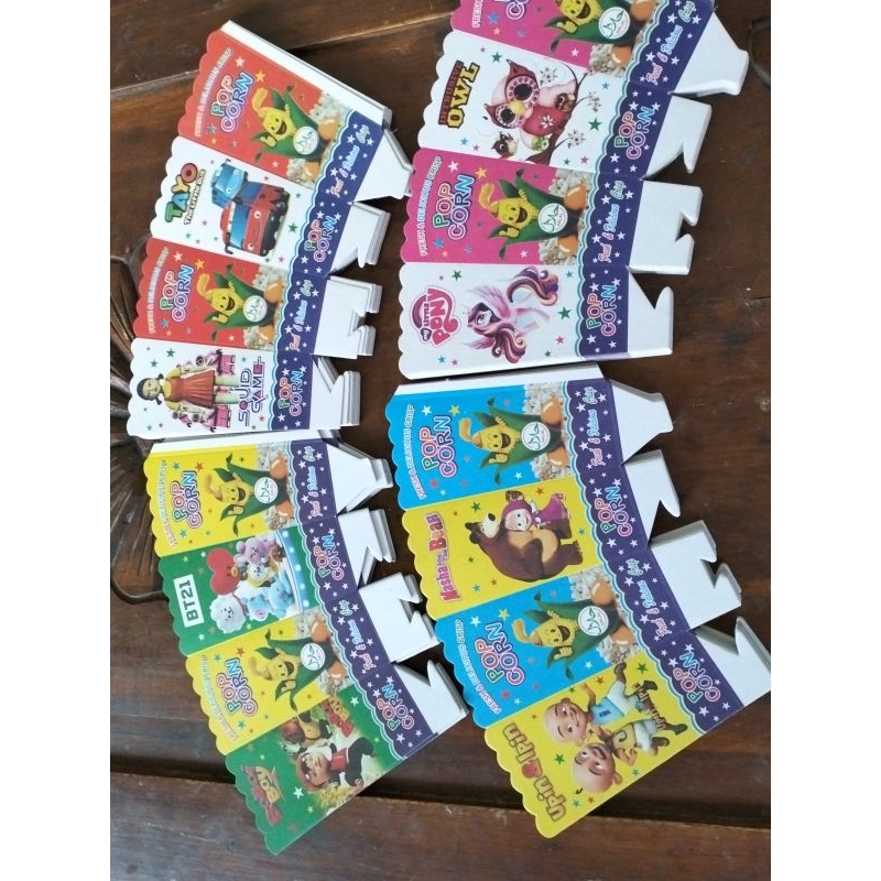 

500 Lembar Kotak Popcorn Ukuran 12x6cm