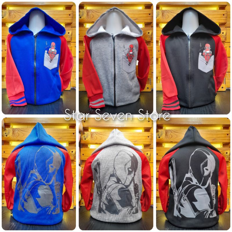 Jaket Anak Laki-Laki Superhero Deadpool/Kids Jacket/Jaket Anak Laki-laki/Jaket Anak/Jaket Anak Laki-