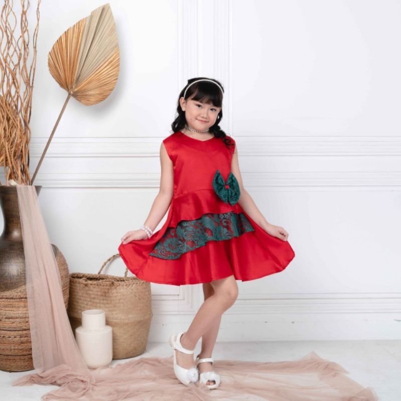 DRESS NATAL ANAK PEREMPUAN / NATALY DRESS COUPLE MOM AND KIDS / BAJU NATAL COUPLE IBU DAN ANAK