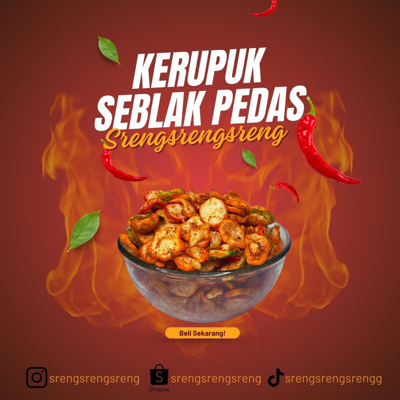 

Kerupuk Seblak Pedas by Srengsrengsreng