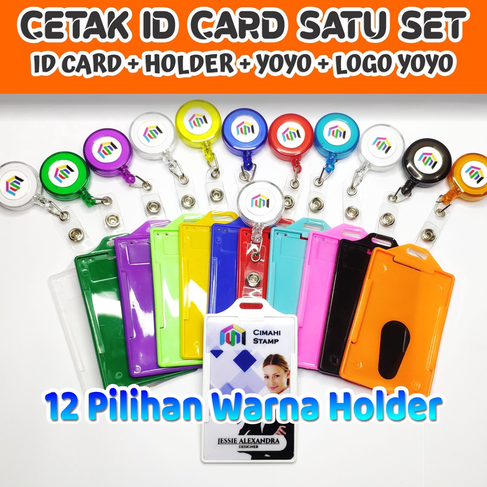 

EHE CETAK ID CARD SATU SET ( ID CARD, HOLDER, YOYO, LOGO YOYO) tgyps