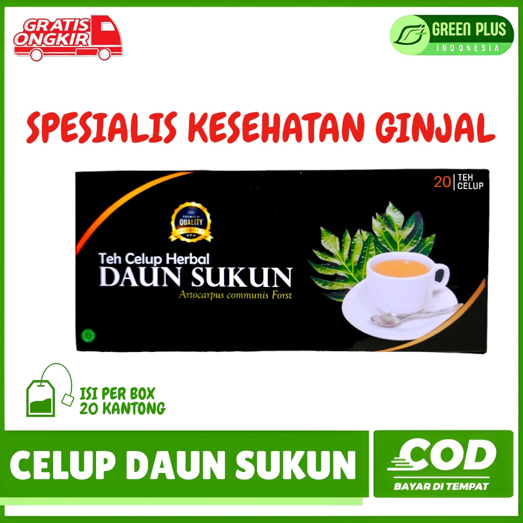 

RUHAMA Teh Daun Sukun Premium Original Multi Manfaat Untuk Kesehatan Celup isi 20 Kantong