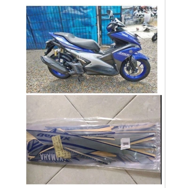 Striping Stiker Yamaha Aerox 155 2017 Biru