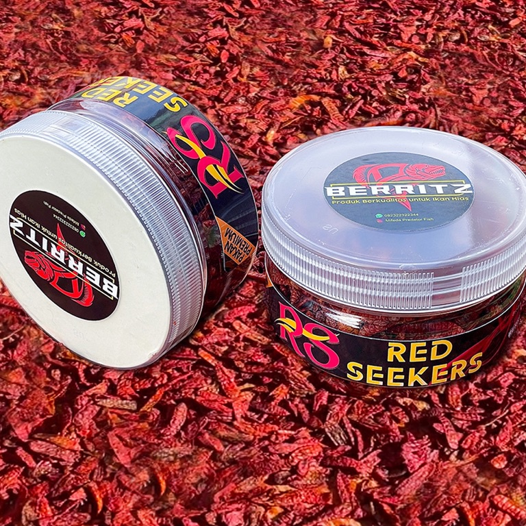 EL67 Maggot Red Seekers Premium by Berritz untuk channa maru yellow,red,auranti,limbata,stewarti,and
