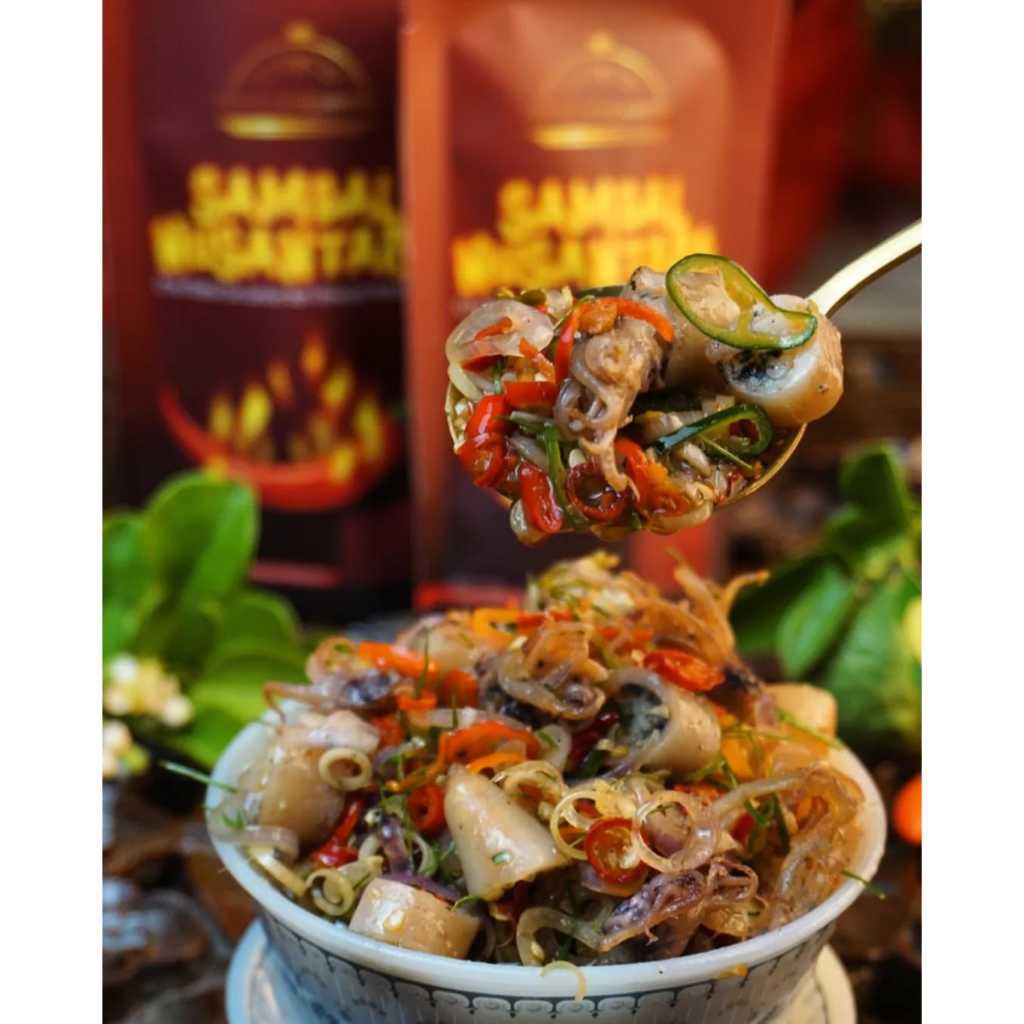 

Cumi Asin Sambal Matah Premium 100-120gr Oleh Oleh Sambel Lauk