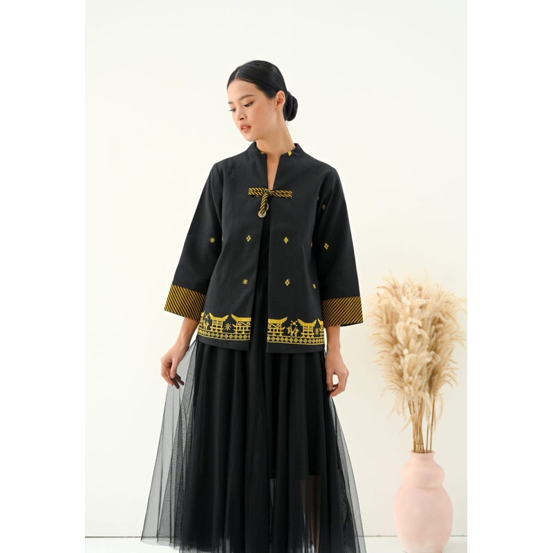 Blazer tenun Wanita atasan wanita baju tenun jepara blazer batik blazer murah