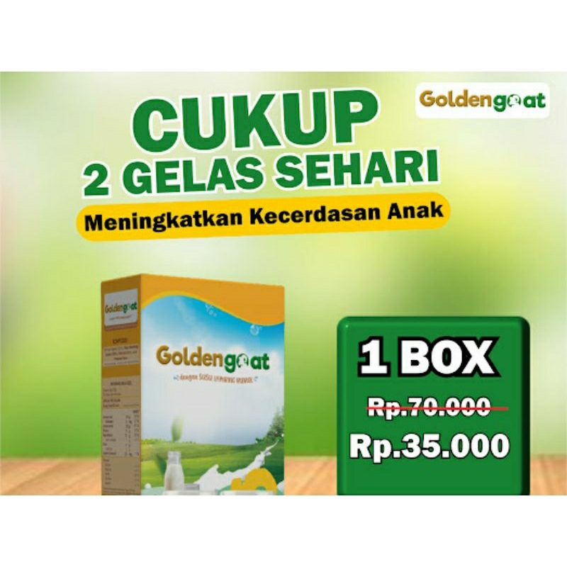 

GOLDEN GOAT, Susu Kambing Etawa , bantu atasi nyeri sendi, tulang keropos, syaraf kejepit, asam urat, resiko stroke, kolesterol, diabetes, gangguan pernafasan