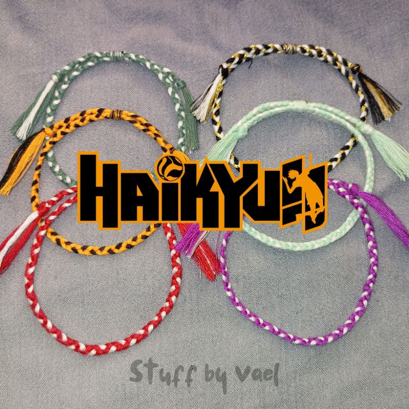 Gelang Kepang Haikyuu / Haikyuu Inspired Bracelet