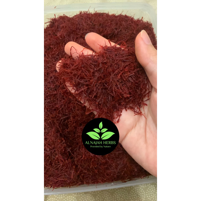 

[Alnajahherbs] DINKES Saffron 50gr (Tanpa Packing/pot)