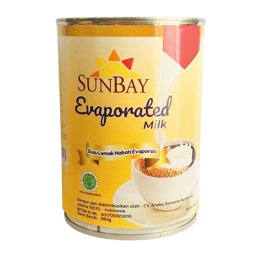 

SUSU EVAPORASI SUNBAY 380GR - EVAPORATED MILK whiar