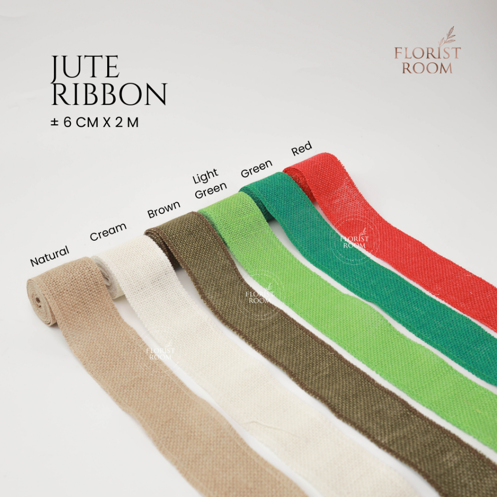 

Jute Ribbon ±6cm x 2 Meter - Pita Goni