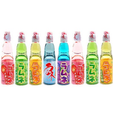 

[✯F58@] SOFT DRINK HATA RAMUNE 200 ML MELON DAN STRAWBERRY/ MINUMAN SODA ASLI JEPANG 200ML Only today