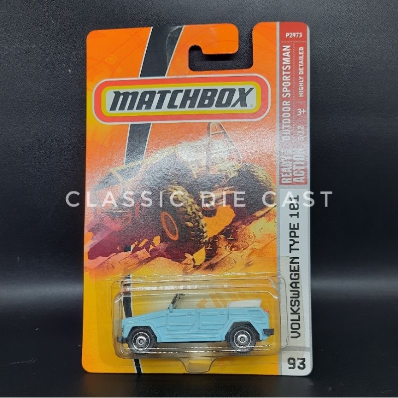 Matchbox VW Volkswagen Type 181 Safari Blue