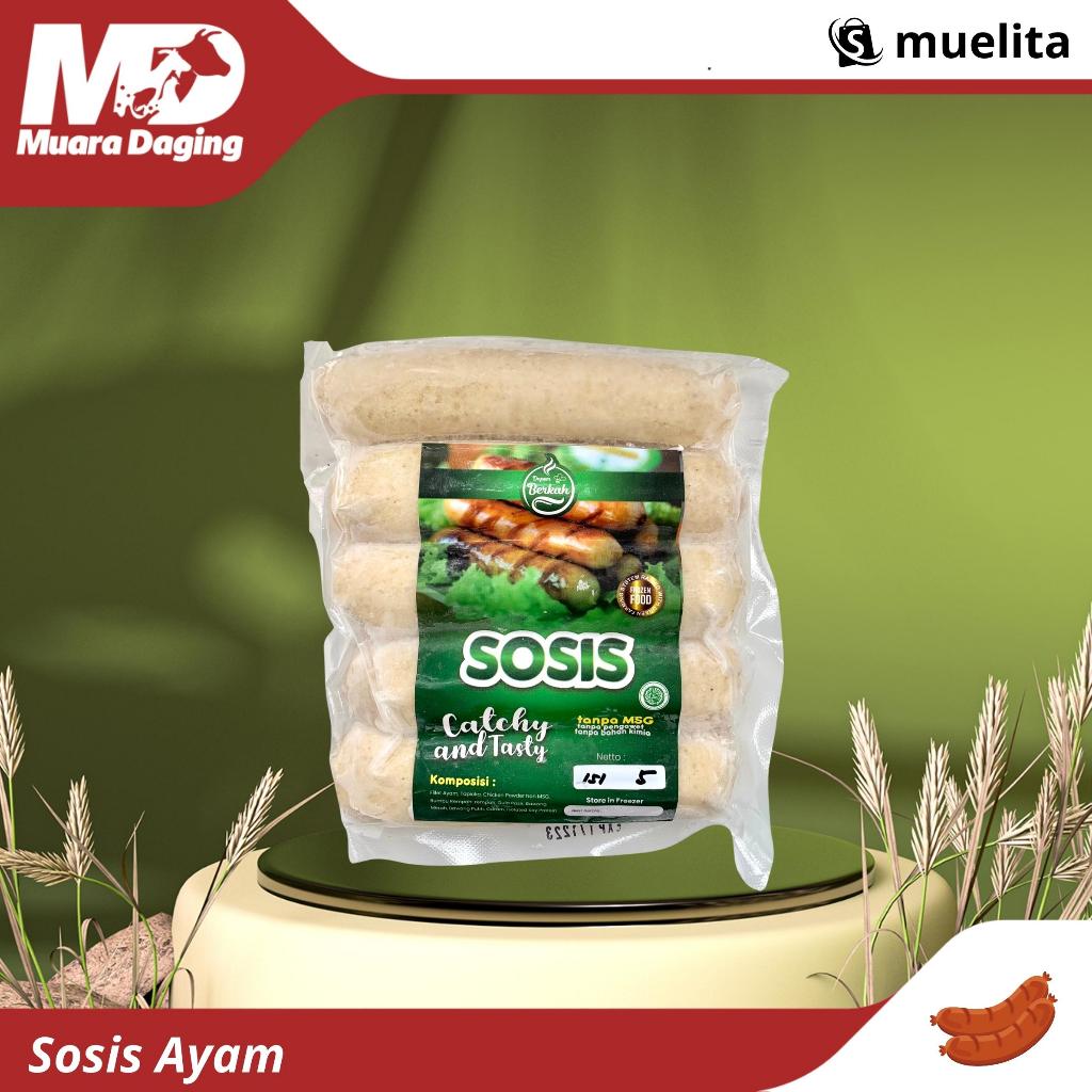 

BERKAH CHICKEN ORGANIK SosisAyam Isi 5pcs - BEBAS Homon & Antibiotik