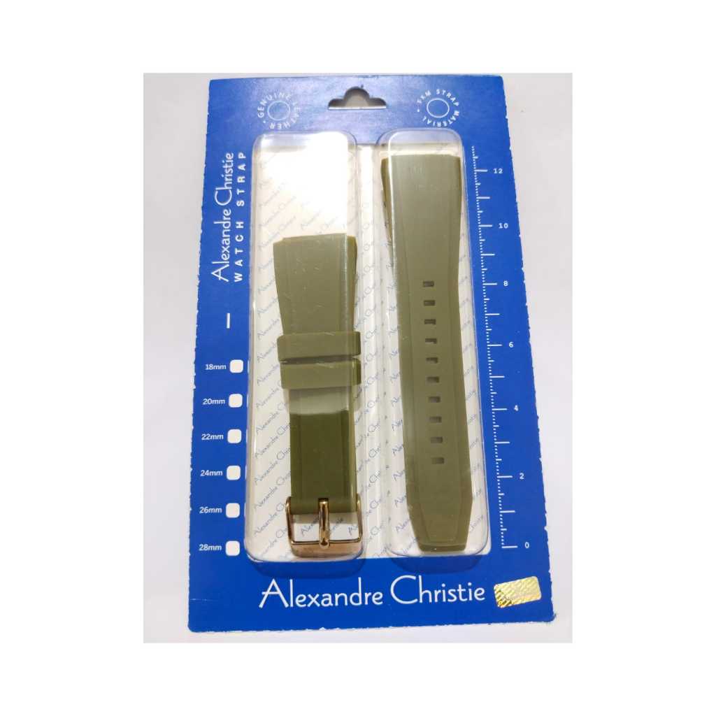 STRAP WATCH / RUBBER / KARET ALEXANDRE CHRISTIE AC 6546 ORIGINAL