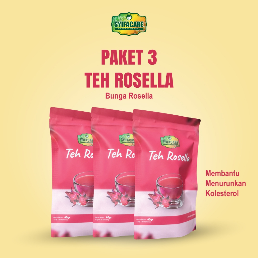 

Paket 3 Teh Rosella Syifacare Herbal Teh Celup Bunga Rosella Tanaman Hibiscus Instan Original