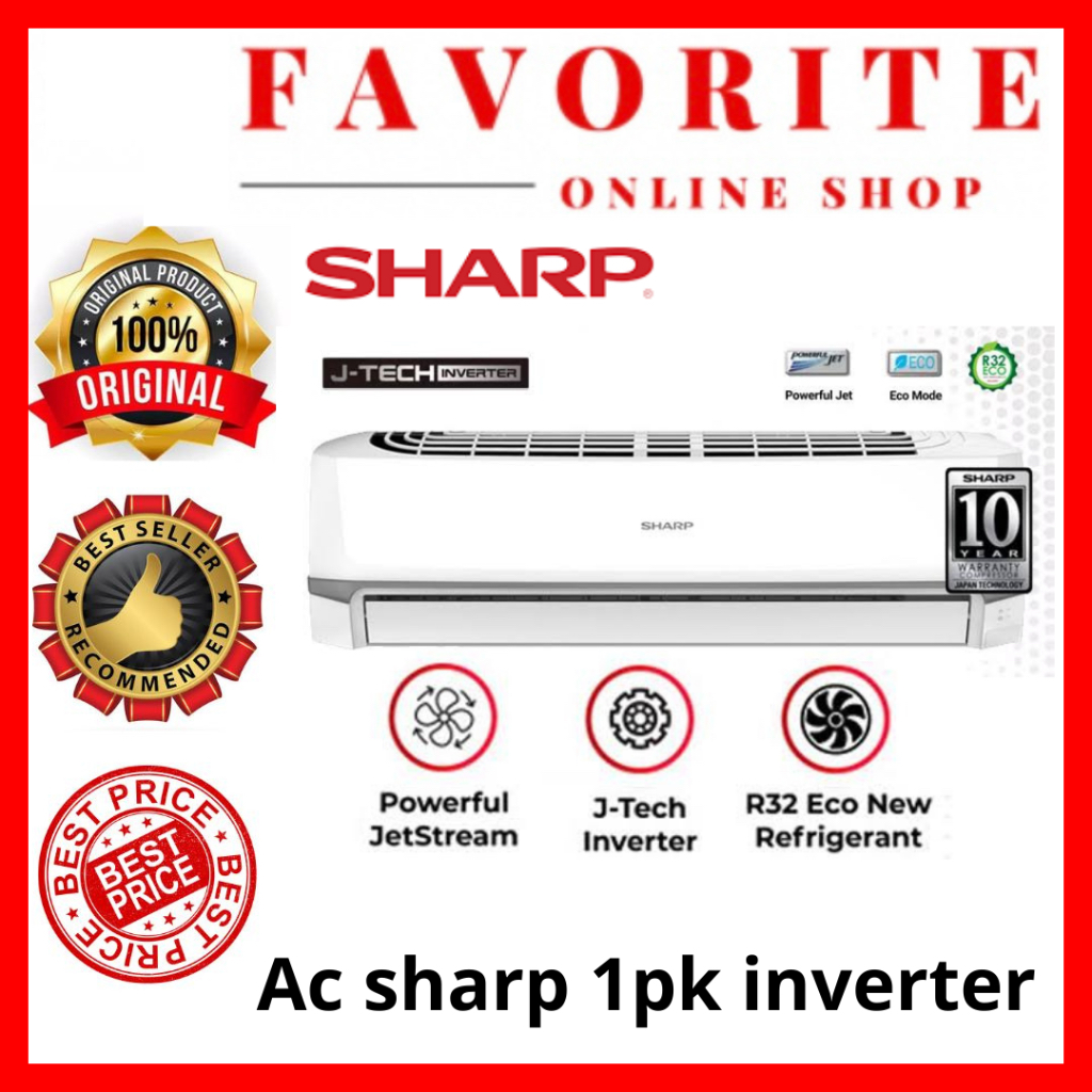 AC SHARP 1 PK INVERTER  AHX10ZY / AHX 10ZY J-TECH INVERTER 100%