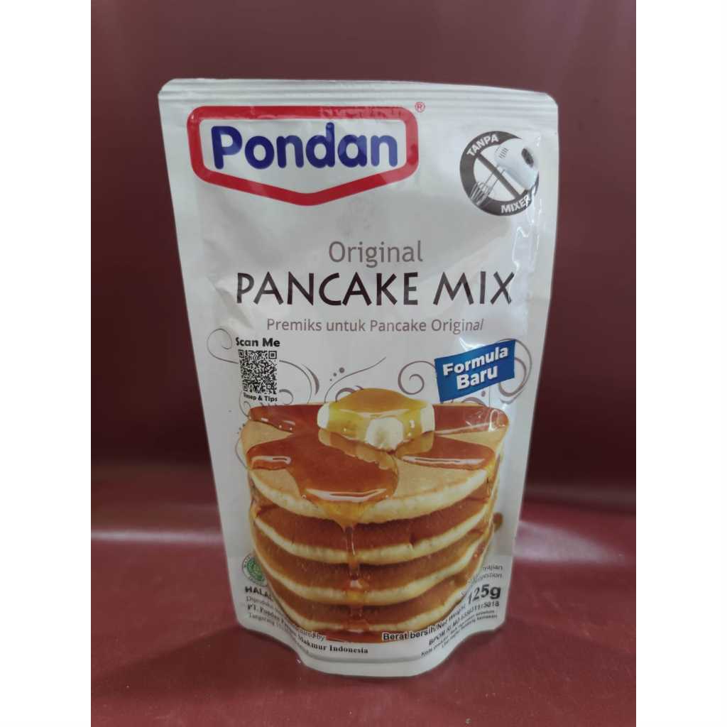 

Pondan Pancake Mix 125g - Tepung Premix Pancake Original / Keju / Coklat Tepung Premiks Pondan