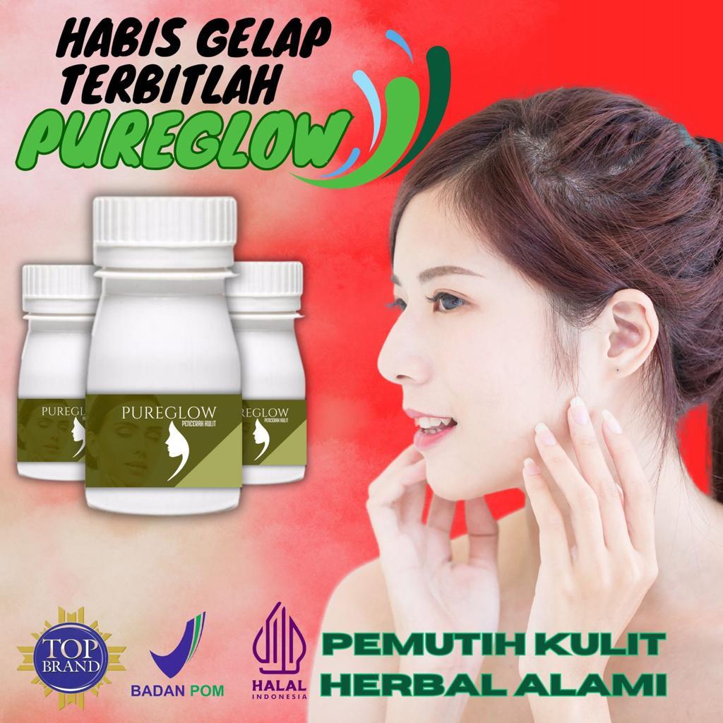 60 Kapsul Pemutih Kulit Pria Wanita seluruh tubuh Permanen CEPAT AMPUH