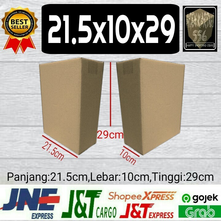 

kardus besar uk 21,5x10x29 kardus sedang kardus kecil