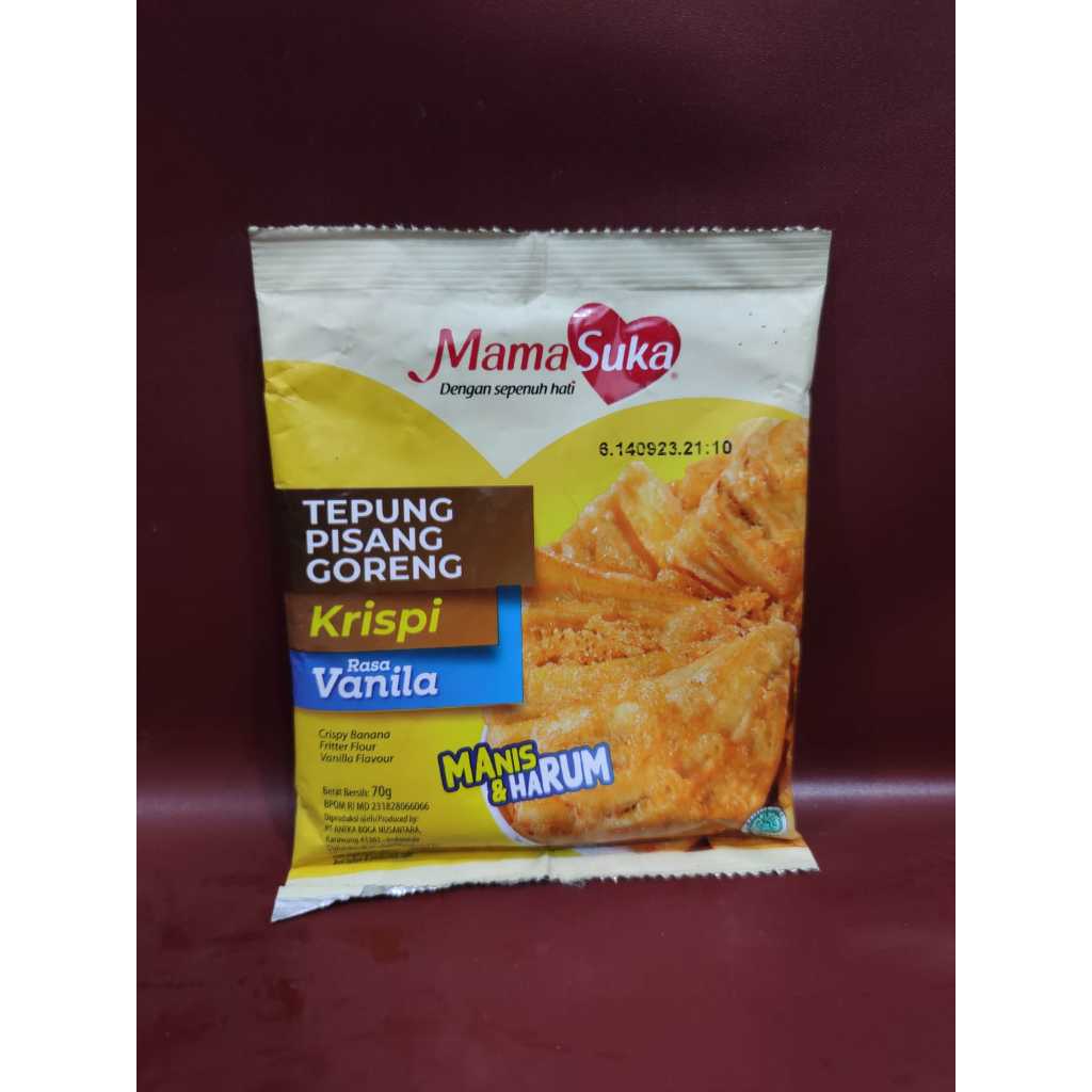 

Mamasuka Tepung Bumbu Pisang Goreng Krispi Rasa Vanila 70gr