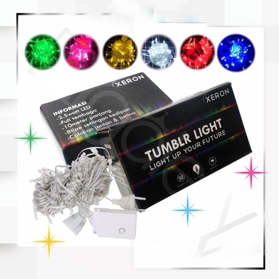 Lampu Tumblr LED Aneka Warna Panjang 10 meter Lampu LED Natal