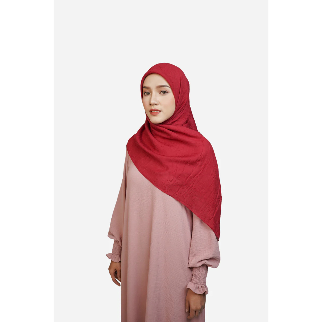 Keiva Taqiyya Segiempat Polos Scarf Elzatta Segi Empat