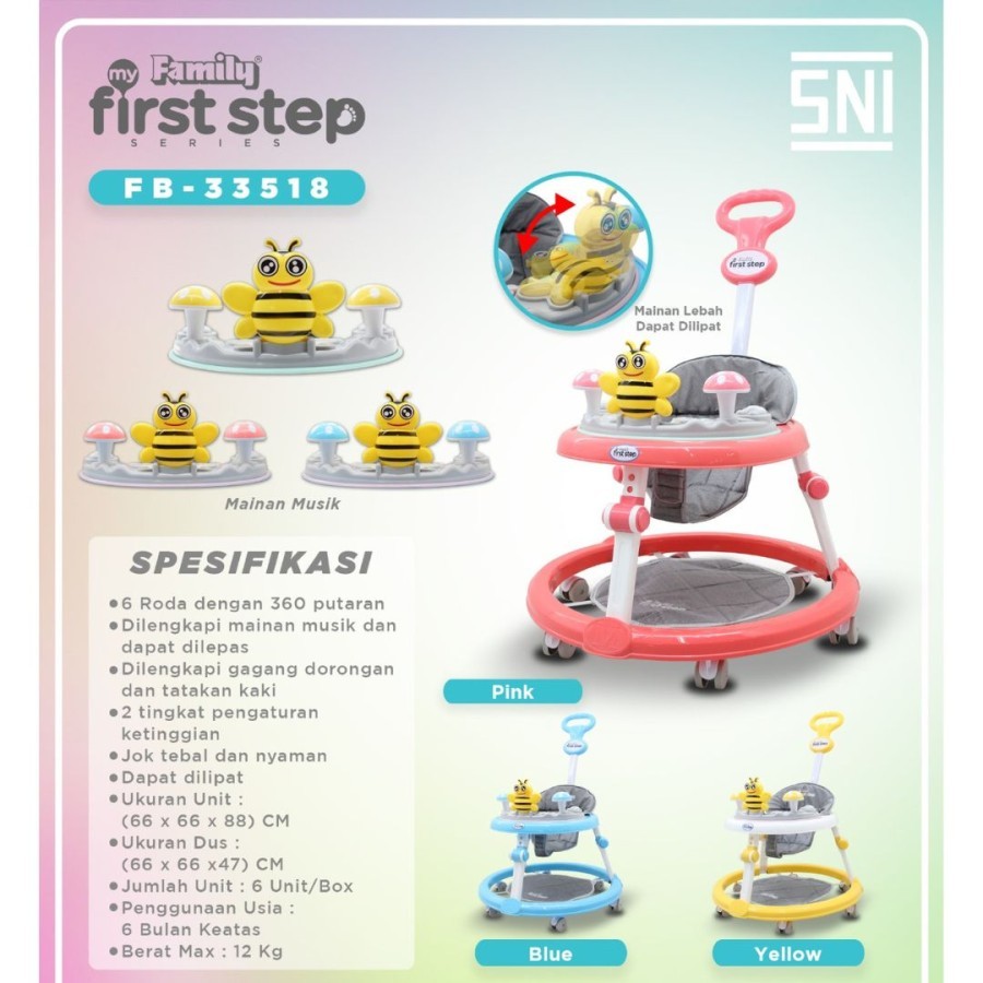 Baby Walker Family First Step New Series 33518
