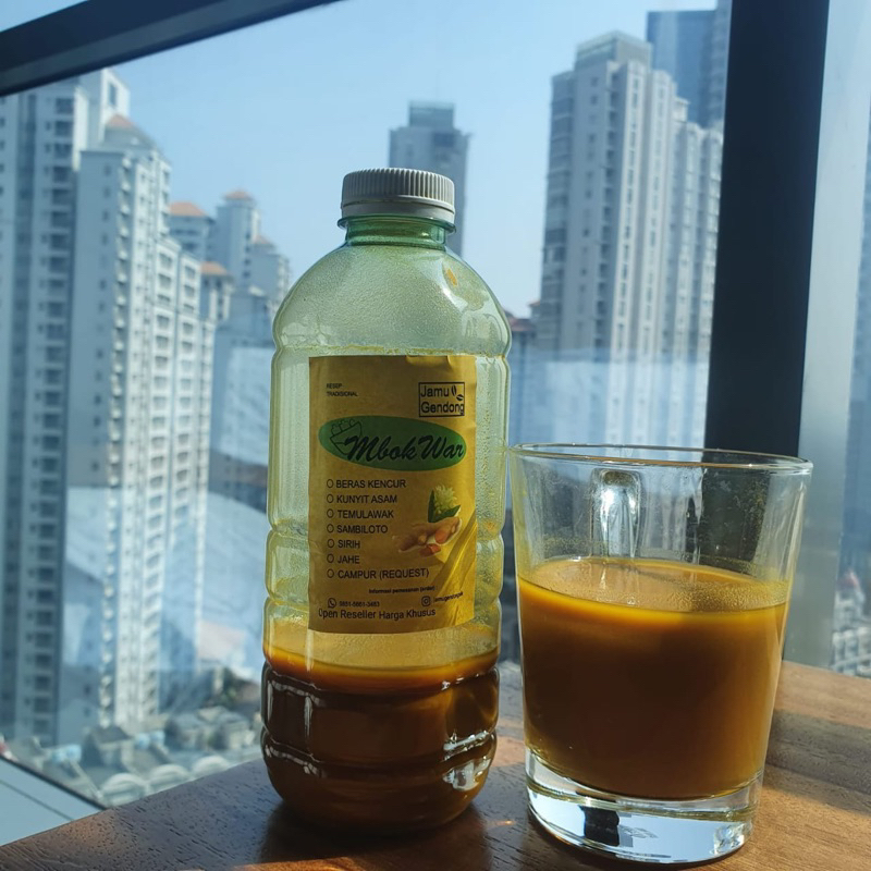 

1 Liter Jamu kunyit asem, Beras Kencur, Temulawak, Jahe reseller