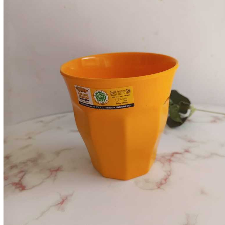 Gelas Belimbing  B0501 Kecil 280 ml Kuning Golden Dragon