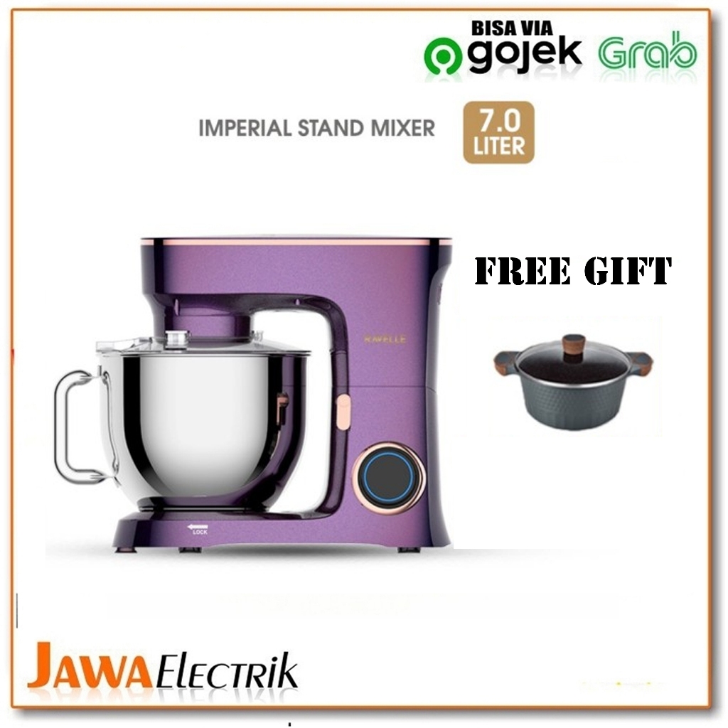 RAVELLE Stand Mixer 7L Imperial Electric Mixer - Mystique Velvet