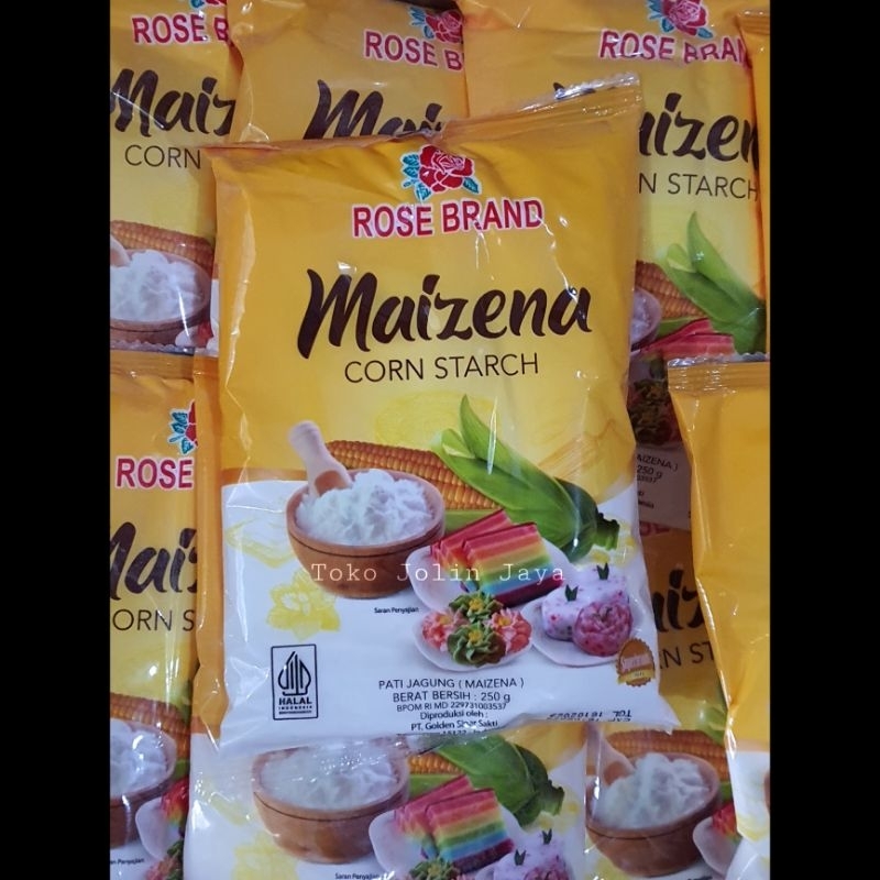 

Kemasan 250g tepung maizena Rose Brand / corn starch