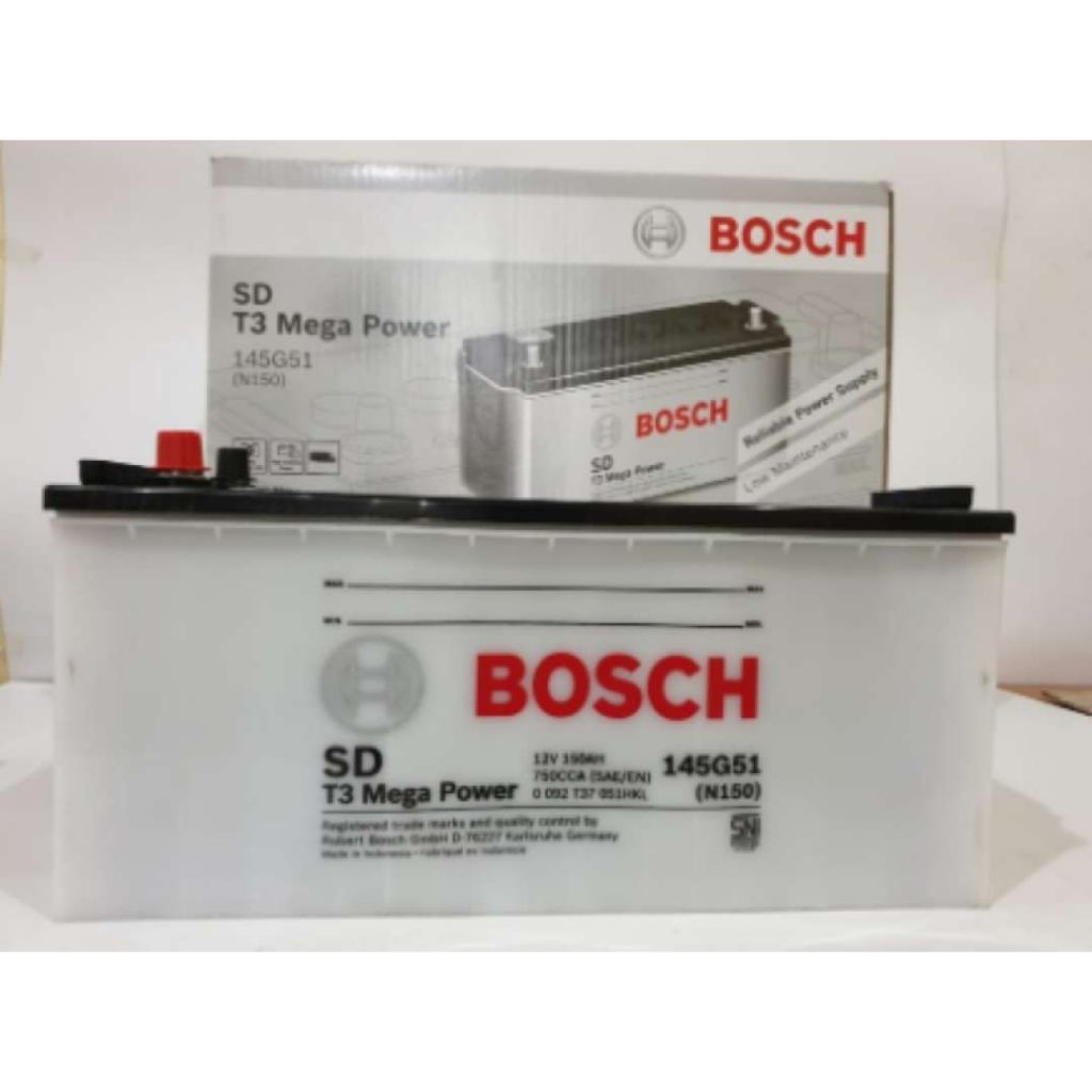 Aki Mobil Bosch 145G51 12V 45Ah Tahan Getaran Anti Korosi