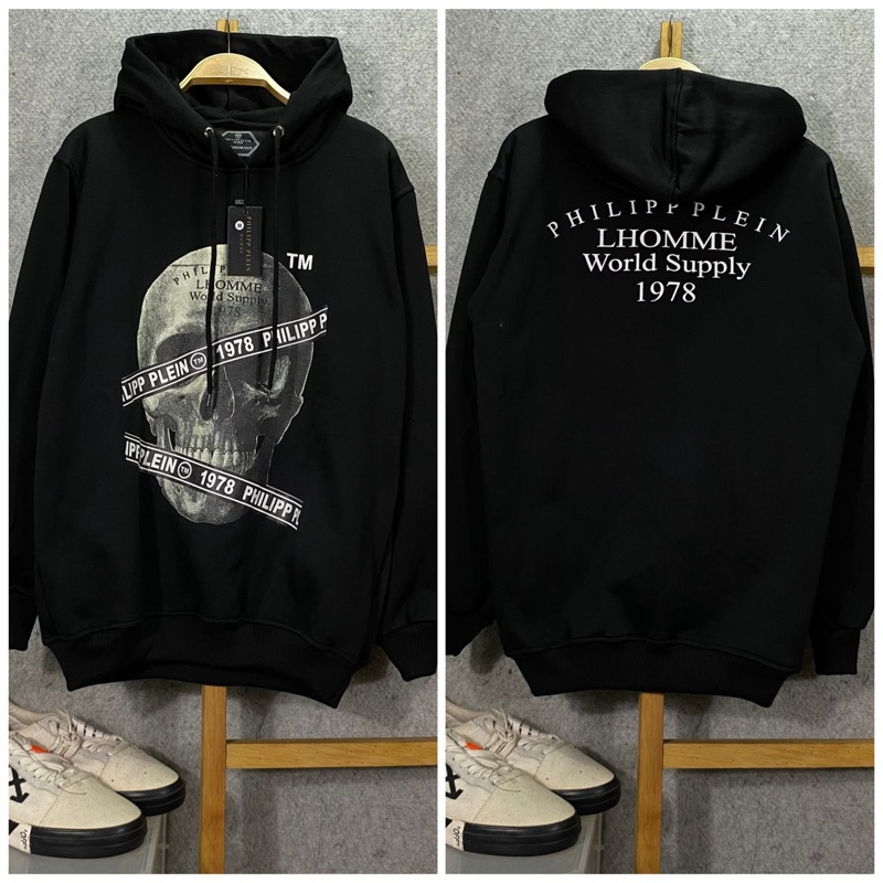 Jaket Hoodie Philipp Plein Premium Fulltag