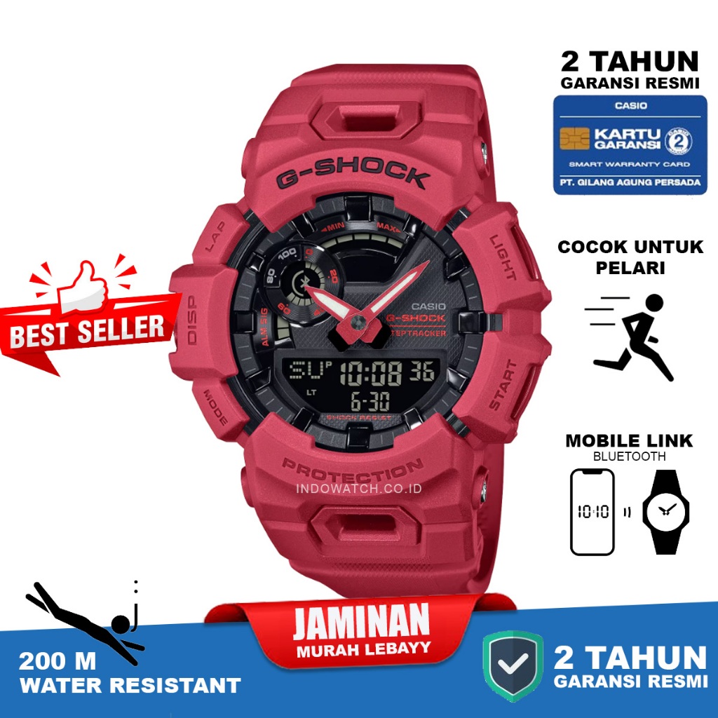 Casio G-SHOCK GBA-900RD-4A gba900 gba 900 original garansi resmi