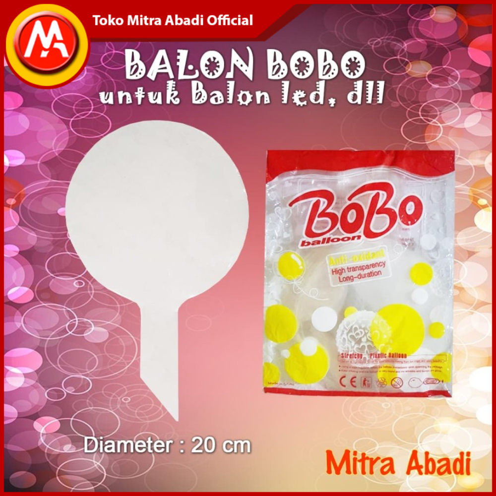 BALON PLASTIK Balon LED/Balon BOBO/BOBO Balon/Balon Lampu Tumblr