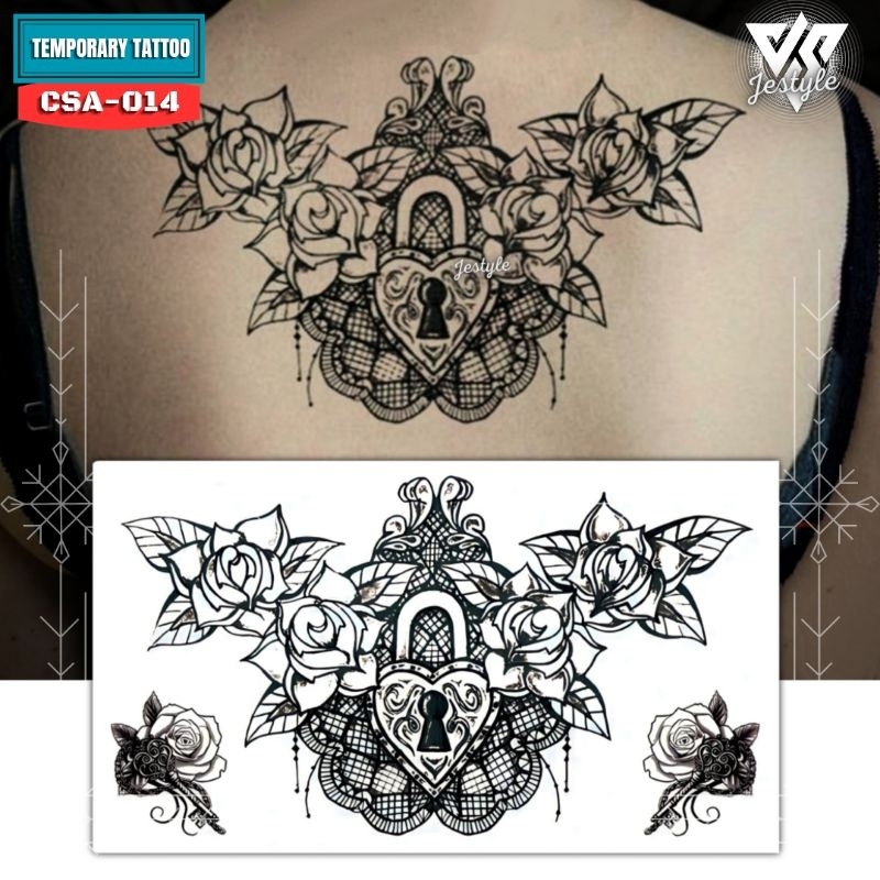[CSA-014] Tato Temporer Temporary Tattoo Dada Punggung