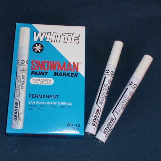 

[✢F37@] SPIDOL SNOWMAN WHITE PAINT MARKER / SPIDOL SNOWMAN PUTIH [264]