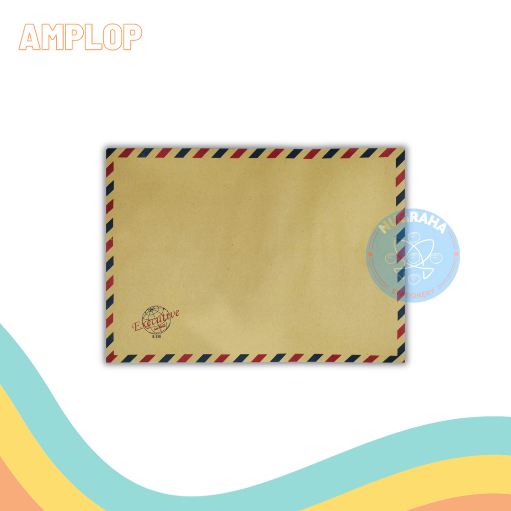 

AMPLOP COKLAT AIRMAIL 310 TANPA TALI (50 LEMBAR)