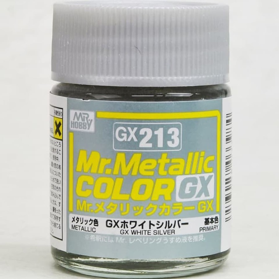 Mr HOBBY Metallic Color GX213 / GX 213 White Silver